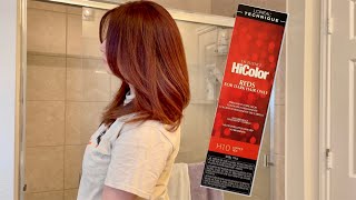 HOW TO COPPER RED HAIR WITH NO BLEACH LOREAL HICOLOR REDS [upl. by Eimot10]