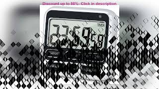 LCD Display Digital Kitchen Timer with MuteLoud Alarm Switch ONOff Switch 24 Hour Clock [upl. by Boone]