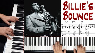 Billies Bounce Charlie Parker  piano arrangement [upl. by Scheer9]