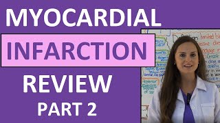 Myocardial Infarction Heart Attack MI Nursing Management Interventions Medications NCLEX Part 2 [upl. by Ilime]