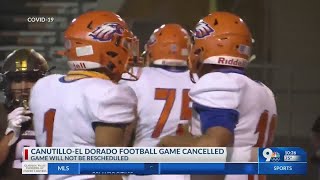 CanutilloEl Dorado football game cancelled [upl. by Adnirod]