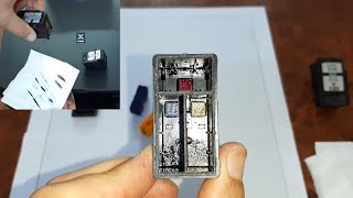 Refill canon ink cartridge fastest wayWe just need the cutter and ink With a few quick secrets [upl. by Odnomar]