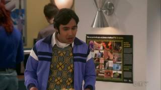 The Big Bang Theory 10x24 El record Guinness de Raj [upl. by Mcclimans882]