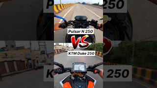 Bajaj Pulsar N 250 Vs KTM Duke 250 🔥 Gear Challenge shorts duke250 [upl. by Ellehs]