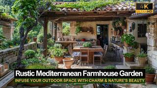 Rustic Mediterranean Farmhouse Garden Ideas Infuse Your Outdoor Space with Charm amp Natures Beauty [upl. by Nerrot]