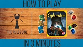 How to Play Splendor in 3 Minutes  The Rules Girl [upl. by Nylarad]