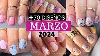 TENDENCIAS en Uñas Cortas 2024 para MARZO PRIMAVERAColores de moda para tus diseños [upl. by Machos]