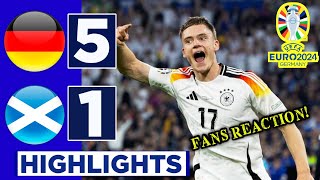 Germany  Scotland 51 HIGHLIGHTS  Euro 2024 [upl. by Ludba800]