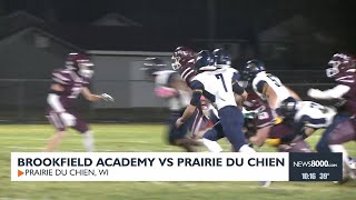 Highschool Football Brookfield Academy vs Prairie Du Chien [upl. by Sanger]