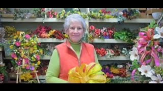 How to Make A Double Ribbon Bow for Your Wreath A Sneak Peek Nancy Alexander edition 2016 [upl. by Macegan]