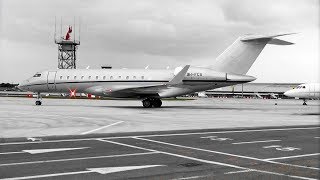 Bombardier Global 6000 9HFCA at London Southend [upl. by Youlton]