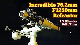 Prinz Optics Model 660 Kenko 762mm F1250 Classic Japanese Achromatic Refractor Telescope [upl. by Tibbitts449]