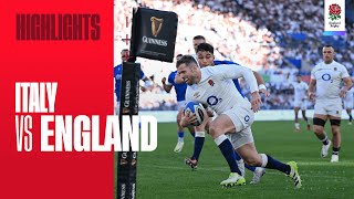 Highlights  Italy v England  Guinness Mens Six Nations [upl. by Hesper]