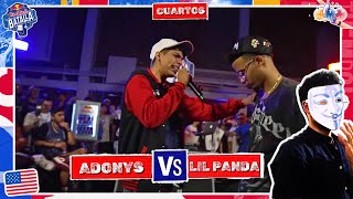 🔥ADONYS DA UNA MASTERCLASS DE FLOW🔥 ADONYS VS LIL PANDA  RED BULL BATALLA 2024 REACCION [upl. by Askwith196]