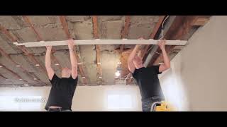 How to install a suspended ceiling  Embassy Ceiling installation video [upl. by Latrina]