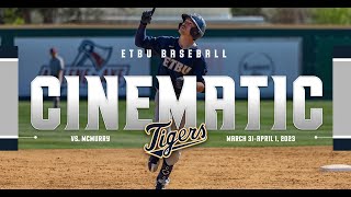 ETBUBaseball  Cinematic vs McMurry Mar 31Apr 1 2023 [upl. by Maurise]