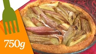 Recette de Tarte à la rhubarbe  750g [upl. by Leiria]