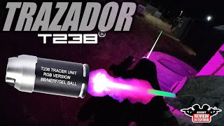 Unidad Trazadora T238 RGB para Airsoft Gel y Nerf  🌈Rainbow colors🌈   Airsoft Review en Español [upl. by Nations]