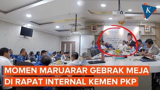 Gebrak Meja saat Rapat Kementrian PKP Maruarar Sirait Singgung Bobrok Birokrasi [upl. by Towrey]