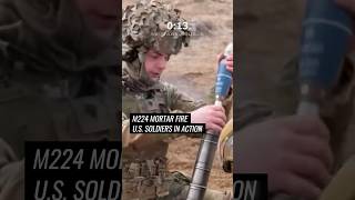 Rapid Mortar Fire US Soldiers with M224 60mm Mortar [upl. by Neall]