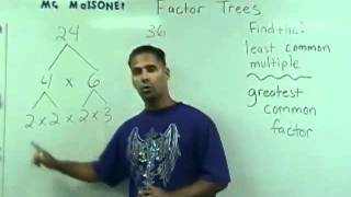 LCM GCF and Prime Factorization  Finding The LCM or GCF Using Factor Trees [upl. by Frear]