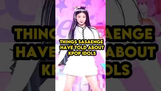 Things sasaenge told abour kpop idols  kpop idols trendingshorts unflopme kpop viral £fyp [upl. by Sherris]