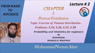 lec 2 Poisson Probability distribution examples  Exercise Problems [upl. by Hanas]