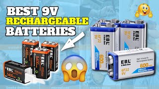 5 Best 9 Volt Rechargeable Batteries 2023 🔋 9V Rechargeable Battery Review [upl. by Ready]