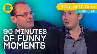 90 Minutes of Funny Moments From Series 14  8 Out of 10 Cats  Banijay Comedy [upl. by Anelhtac]