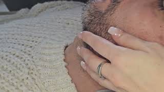 ASMR BEARD RUBBINGSCRATCHING [upl. by Junius763]