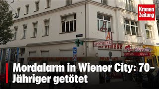 Mordalarm in Wiener City 70Jähriger getötet  kronetv NEWS [upl. by Ezalb448]