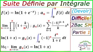 Suite Définie par Intégrale  Calcul Intégrale  2 Bac SM  Exercice 49 [upl. by Gaves]