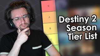 The definitive Destiny 2 Season 123 and expansion tier list [upl. by Panther]