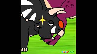 Baby Xenoceratops grandfather was brave Shorts ㅣdinosaur cartoon kids storiesㅣCoCosToy [upl. by Aicercul]