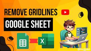 How to remove Gridlines in Google Sheets  Show gridlines in Google Sheets [upl. by Ennahtur]