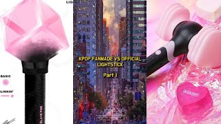 KPOP FANMADE VS OFFICIAL LIGHTSTICKS PART 1 Shorts [upl. by Cocks220]