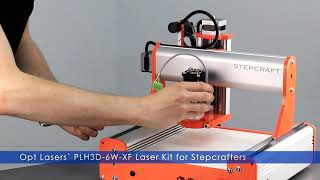 Opt Lasers PLH3D6WXF Laser Kit for Stepcraft CNC Machine [upl. by Eicnarf650]