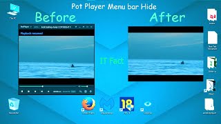 Fixed Hide Pot Player Control menu While Playing Video  PC [upl. by Svoboda548]