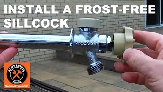 How to Install a FrostFree Sillcock  Part 2 Installation Tips [upl. by Aerda608]