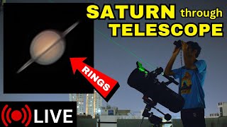 Saturn LIVE through my Celestron Astromaster Telescope [upl. by Nirtiac]