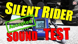 SILENT RIDER NOISE LEVEL TEST ATVUTV Exhaust Silencer  STEALTH OPERATION [upl. by Nujra]