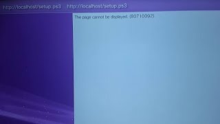 PS3 BROWSER CANNOT BE DISPLAYED HOW TO FIX ERROR [upl. by Aztiley958]