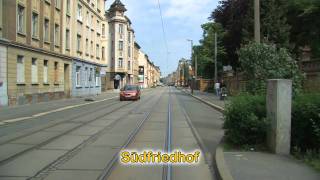 Fahrerkabinenmitfahrt Linie 3  Teil 22  2009  Gera und seine Straßenbahn [upl. by Togram]