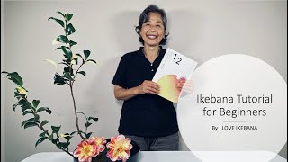 Ikebana Flower Arrangement Tutorial [upl. by Nerty]