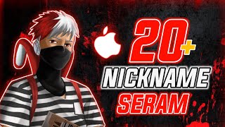 KEREN amp SERAM😈NAMA FF SERAM‼️Nickname FreeFire Gak Pasaran  FREE FIRE BATTLEGROUNDS [upl. by Lehcear634]