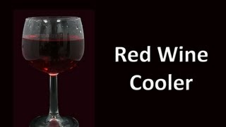 Red Wine Cooler Cocktail Drink Recipe [upl. by Ger]