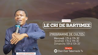 Culte Vendredi 18 Octobre quotLE CRI DE BARTIMEEquot Joseph Kabamba [upl. by Evilo]