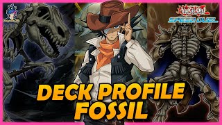 Deck Profile FOSSIL 2 Lugar Torneio Remote Duel  Playmaker BR  YuGiOh Speed Duel [upl. by Ahsienot958]