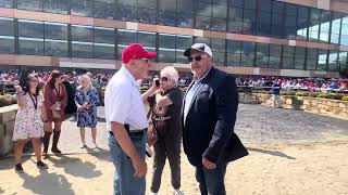 Foxy Junior amp jockey Jomar Torres won the 100000 Plum Pretty Stakes for PA Bred fillies amp mares [upl. by Aihseya335]