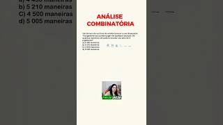 ✅Problema de Análise Combinatória enem matemática análisecombinatória [upl. by Aicarg734]